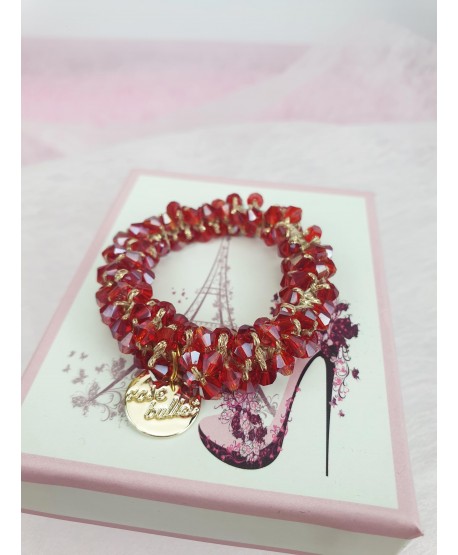 Gumki do włosów ozdobne z kryształków