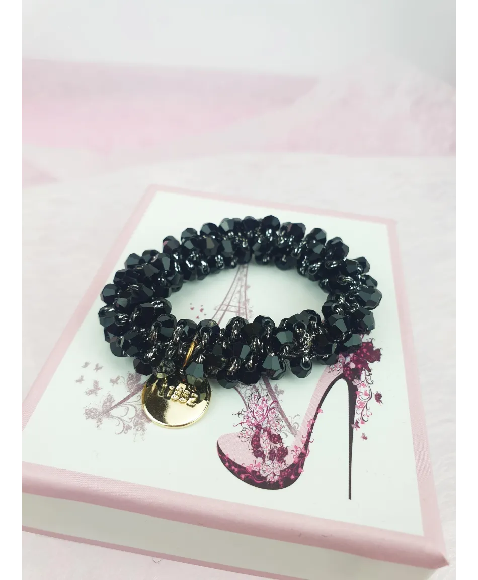 Gumki do włosów ozdobne z kryształków