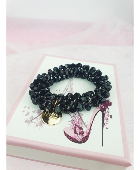 Gumki do włosów ozdobne z kryształków