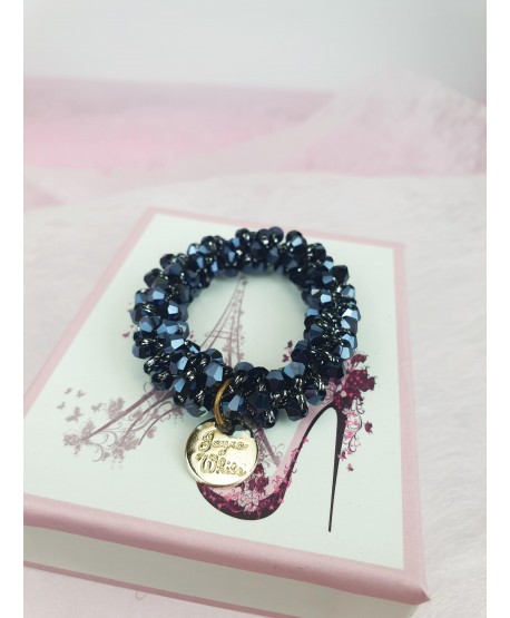 Gumki do włosów ozdobne z kryształków