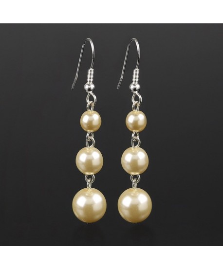 Kolczyki perła brązowa matowa- 0