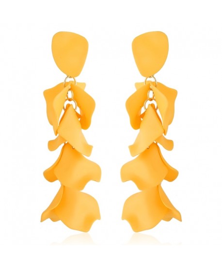 Kolczyki pastelowe płatki kwiatów