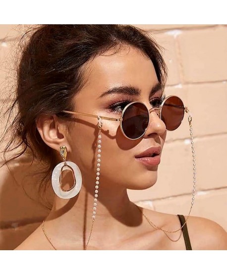 Łańcuszek do okularów z perełkami