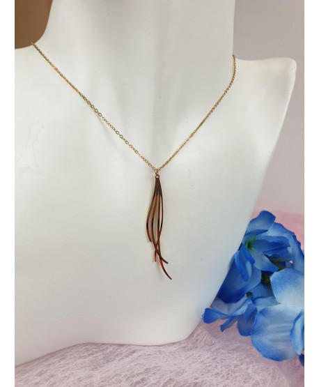 Naszyjnik stal celebrytka z zawieszką