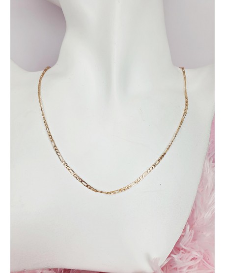 Łańcuszek stal splot figaro 55 cm