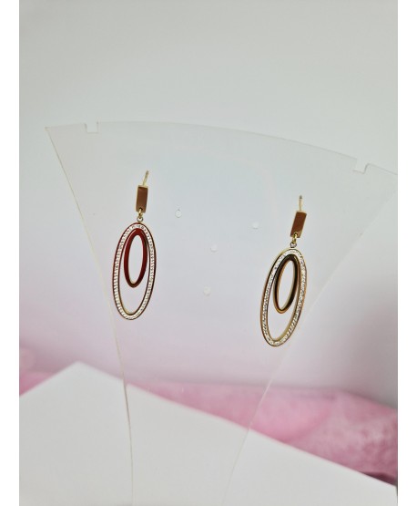 Kolczyki złote owalne