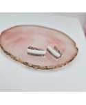 Kolczyki z białą lub czarną ceramiką Kolczyki z białą lub czarną ceramiką