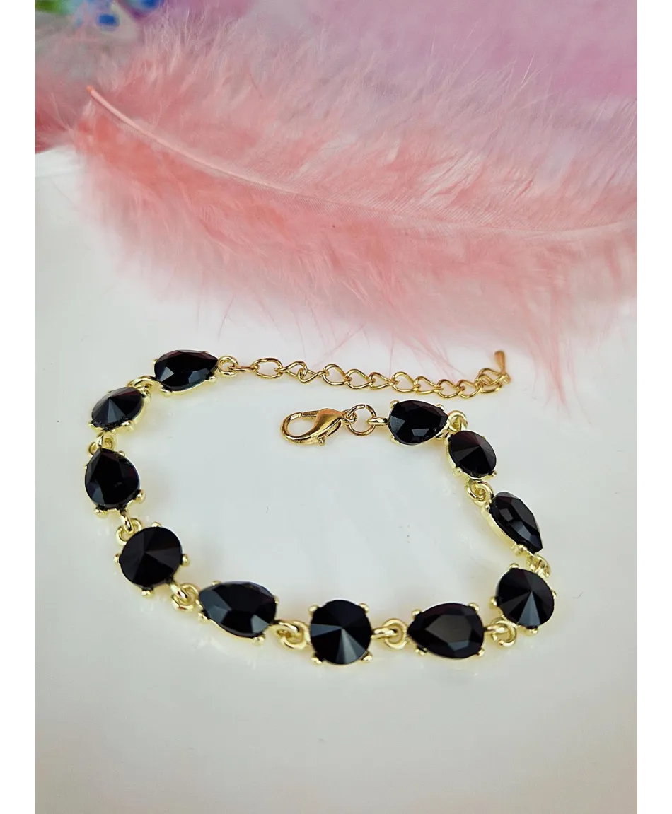 Bransoletki z kryształków w kolorach