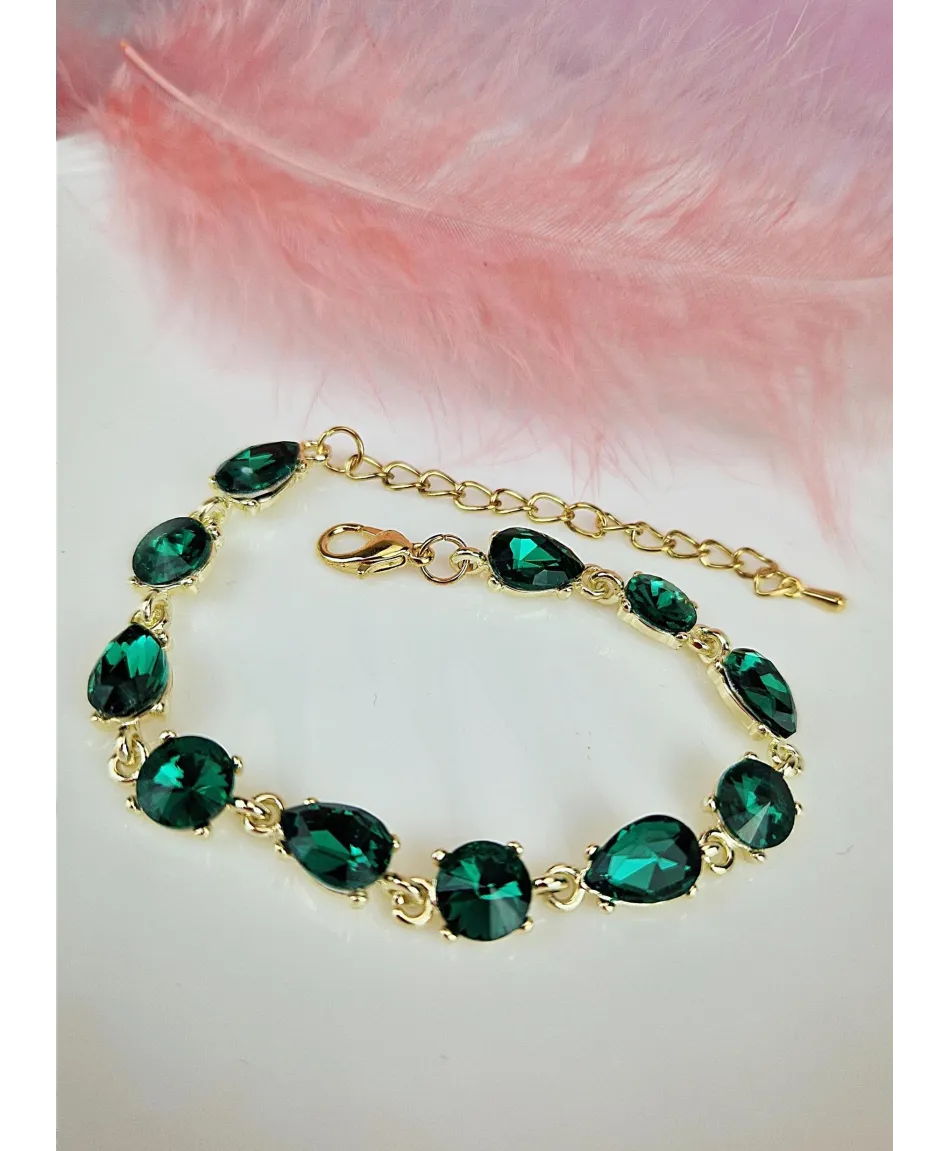 Bransoletki z kryształków w kolorach