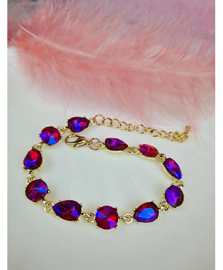 Bransoletki z kryształków w kolorach
