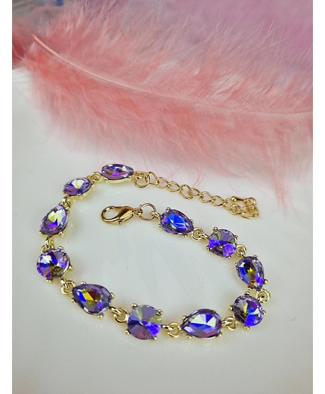 Bransoletki z kryształków w kolorach