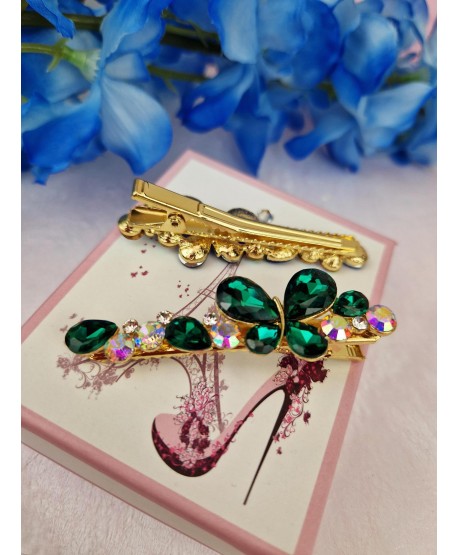 Spinki ozdobne do włosów z motylem