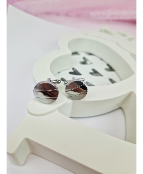 Spinki do mankietów okrągłe