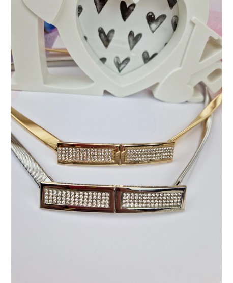 Paski sprężynkowe z ozdobną klamrą