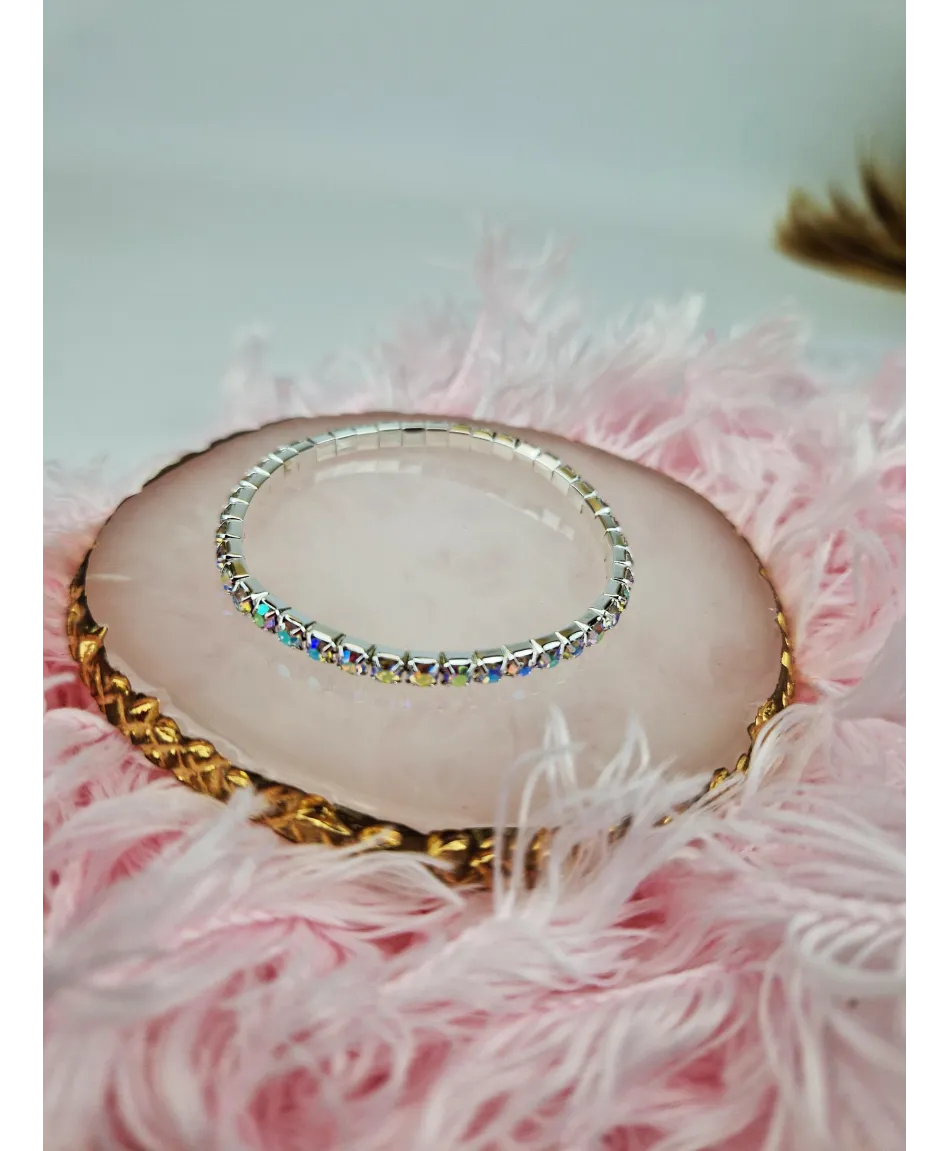 Bransoletki kryształkowe na gumce