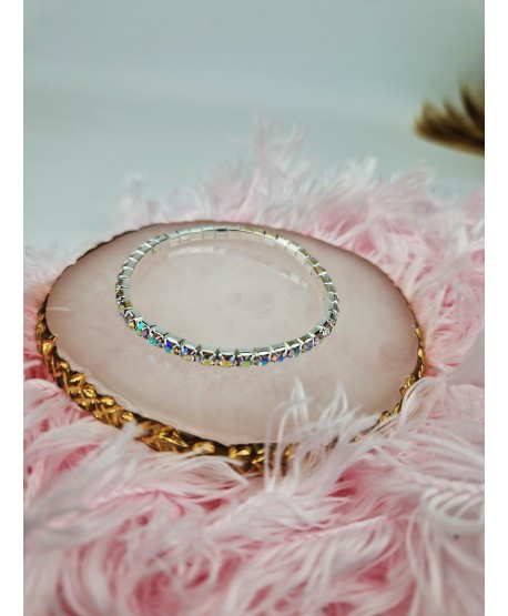 Bransoletki kryształkowe na gumce