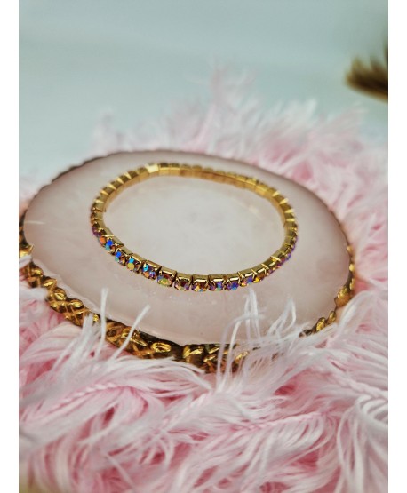 Bransoletki kryształkowe na gumce