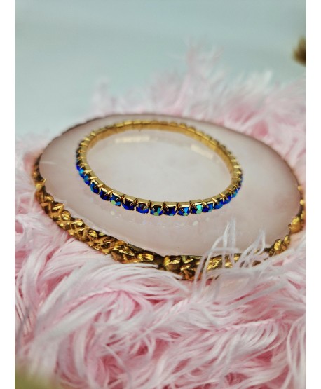 Bransoletki kryształkowe na gumce