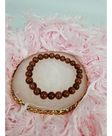 Bransoletka z kamienia Piasek Pustyni na gumce