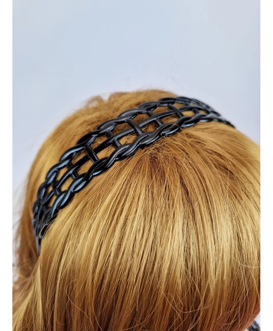 Opaski czarne szerokie z wzorami