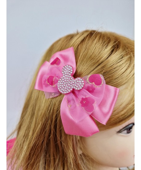 Spineczki do włosów kokardy z myszką