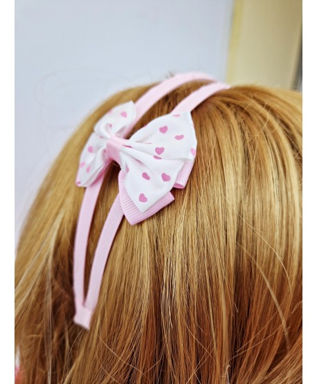 Opaski z kokardkami w serduszka