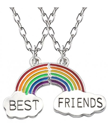 Naszyjniki przyjaźni best friends z tęczą