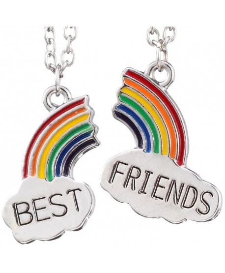 Naszyjniki przyjaźni best friends z tęczą