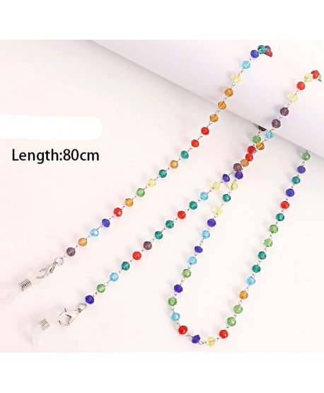 Łańcuszek do okularów kolorowe koraliki