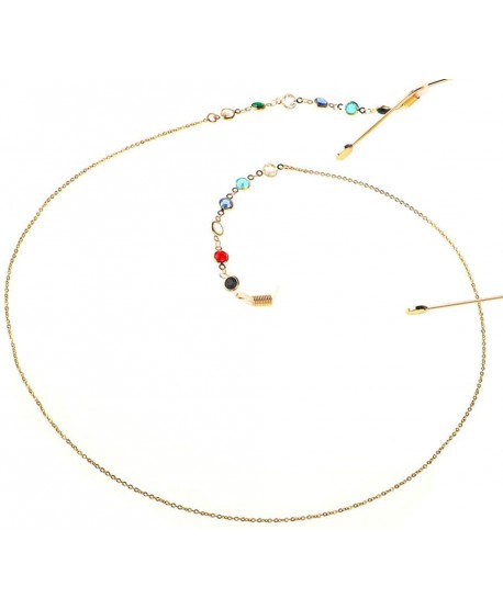 Łańcuszek do okularów kolorowy z łańcuszkiem