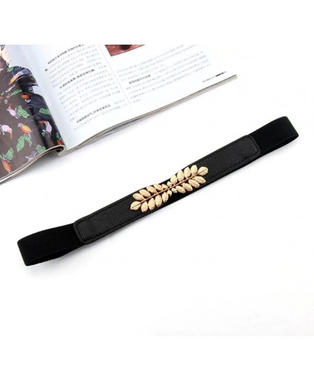 Pasek elastyczny ze złotymi listkami