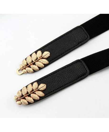 Pasek elastyczny ze złotymi listkami
