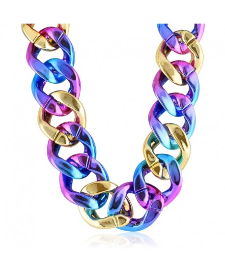 Naszyjnik łańcuch ombre gruby