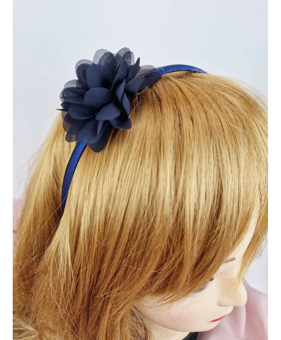 Opaski z satynowym kwiatkiem