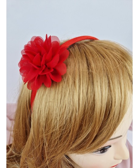 Opaski z satynowym kwiatkiem