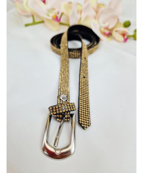 Ozdobne paski do sukienki cyrkoniowe wąskie