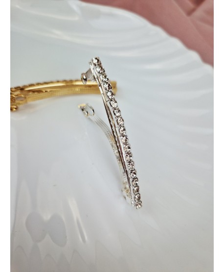 Spinka ozdobna automatyczna złota i srebrna