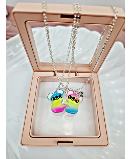 Naszyjniki przyjaźni best friends z pandą