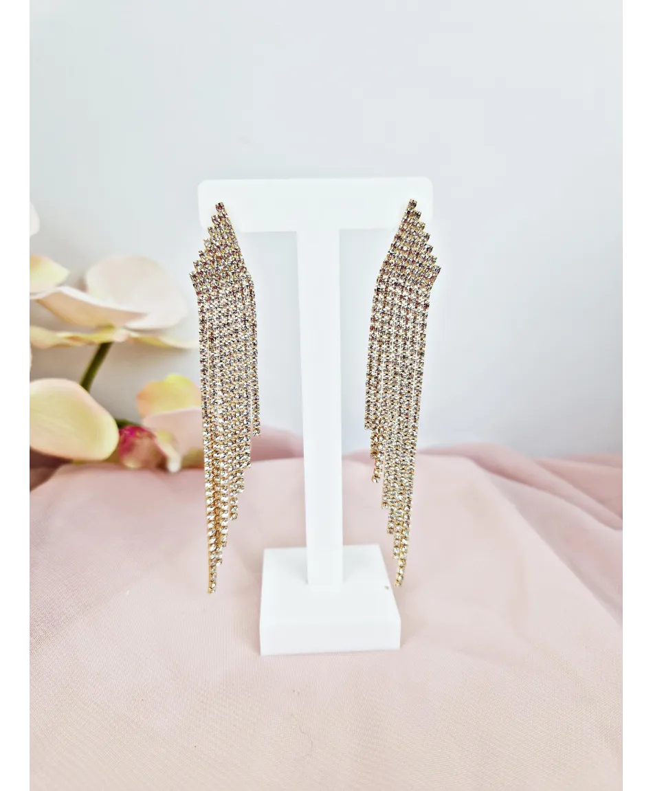 Kolczyki złote dżety