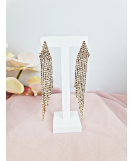 Kolczyki złote dżety