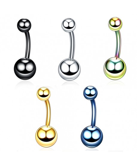 Kolczyki stal do pępka stal 1.6*10/5/8