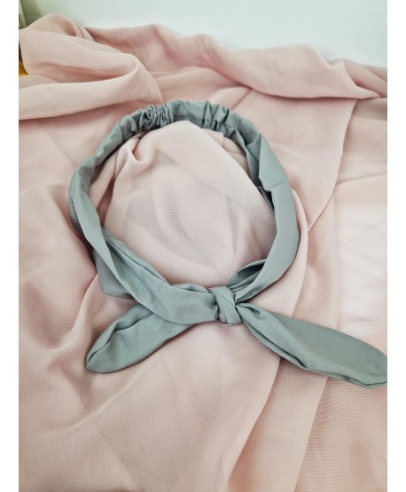 Opaski do włosów na gumce z kokardką