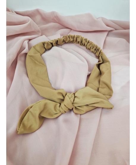 Opaski do włosów na gumce z kokardką