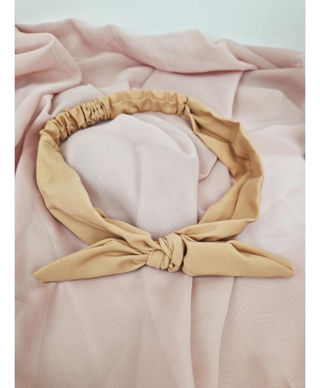 Opaski do włosów na gumce z kokardką