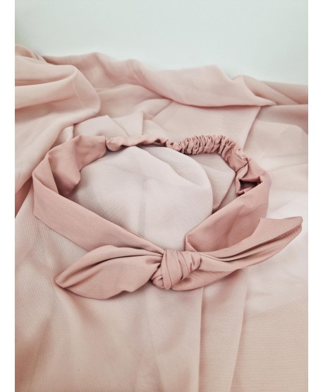 Opaski do włosów na gumce z kokardką