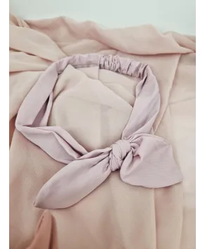 Opaski do włosów na gumce z kokardką