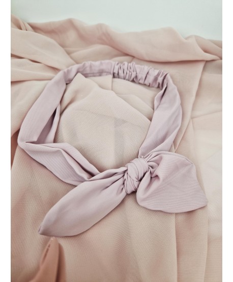 Opaski do włosów na gumce z kokardką