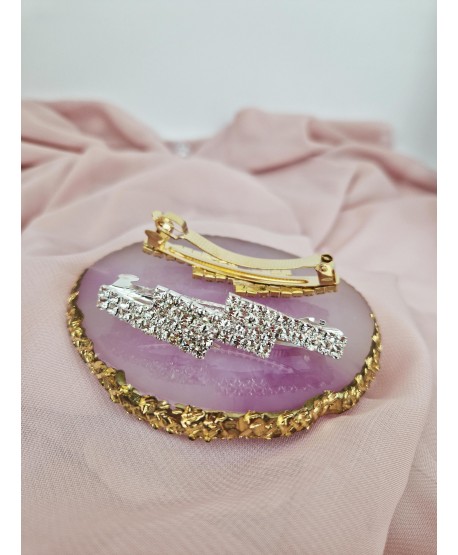 Spinka automatyczna dżetowa złota srebrna