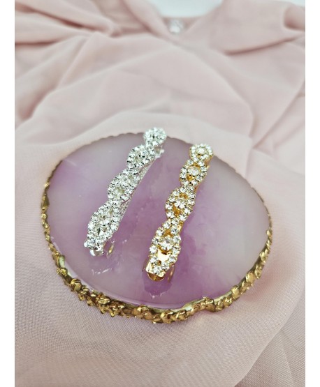 Spinka automatyczna łezki złota srebrna