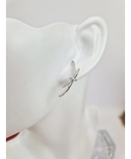 Kolczyki srebrne nausznice